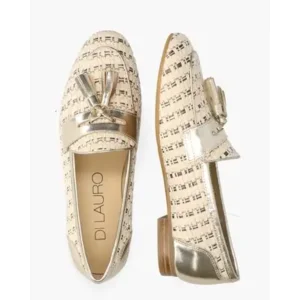 Di Lauro Weslia Beige/Goud Damesloafers