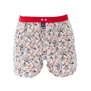 MC Alson Boxershort Heren: Kaarten, Los model met ingewerkte slip ( MCA.36 )