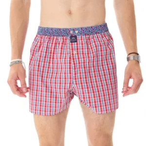 MC Alson Boxershort Heren: Carree met bloemen op band, Los model met ingewerkte slip ( MCA.43 )