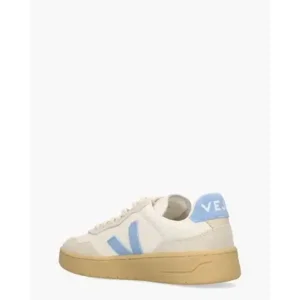 Veja V-90 O.T. Leather Wit/Blauw Damessneakers