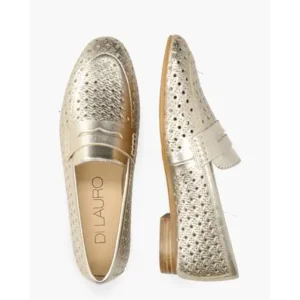 Di Lauro Toska Goud Damesloafers