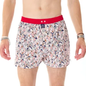 MC Alson Boxershort Heren: Kaarten, Los model met ingewerkte slip ( MCA.36 )